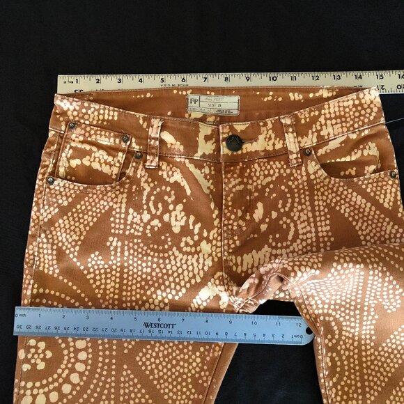 Rare Free People Discharge Bali Flare Jeans Sz 26 - Picture 11 of 16